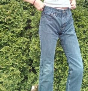 LEVI'S low rise mid-dark wash jeans